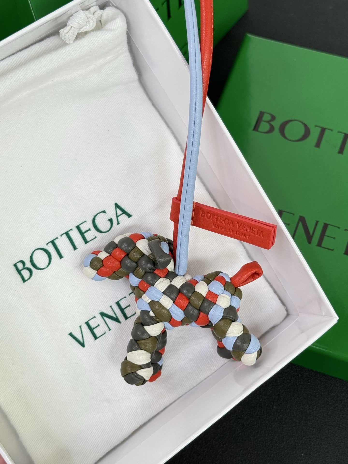 Bottega Veneta Beaded Dog Charm